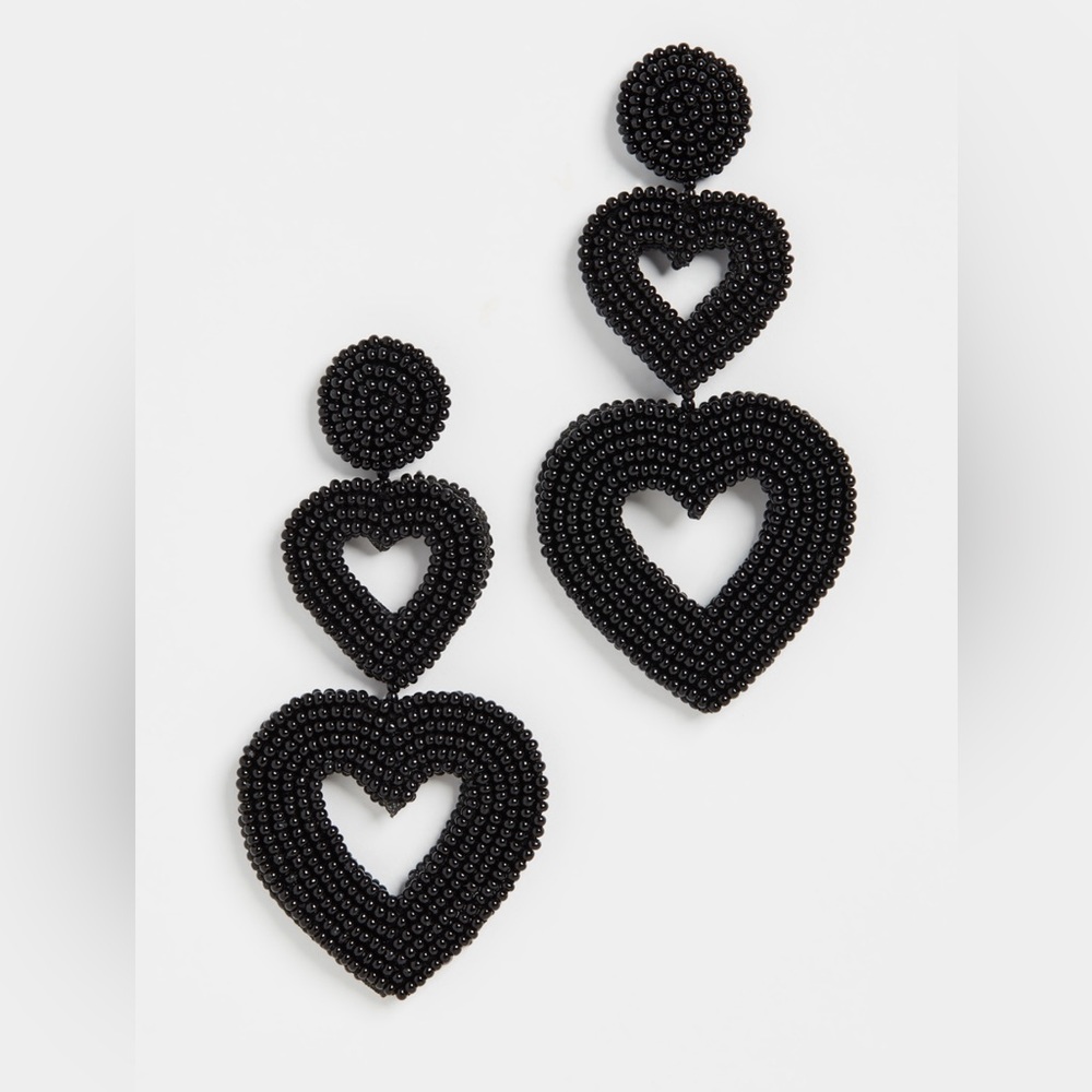 Bauble Bar Vierra Heart Drop Earrings